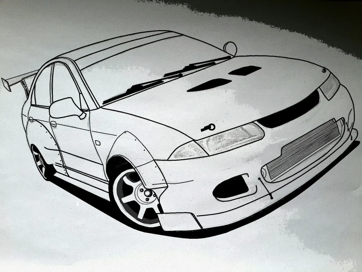 Раскраски Мицубиси Галант