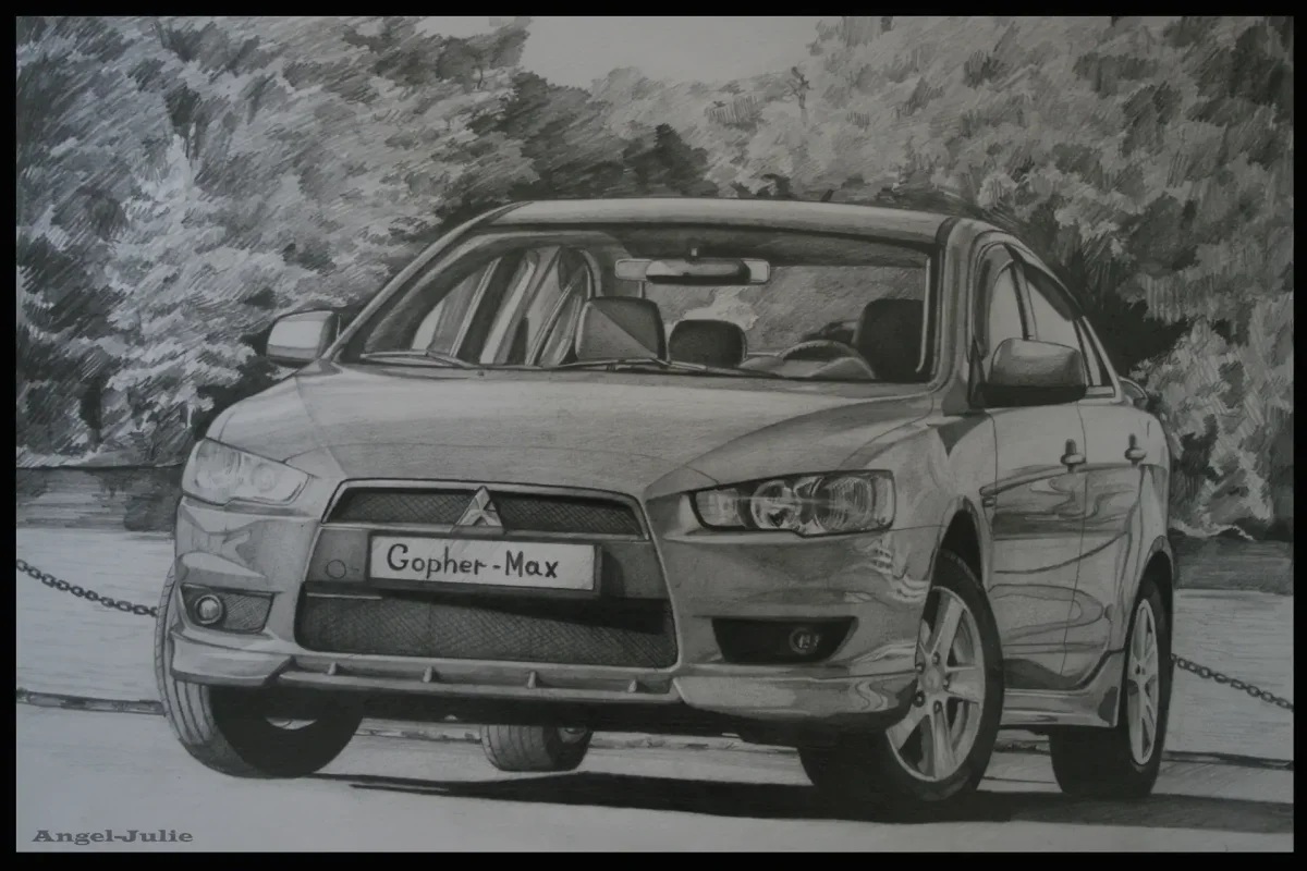 Раскраска Мицубиси Эклипс