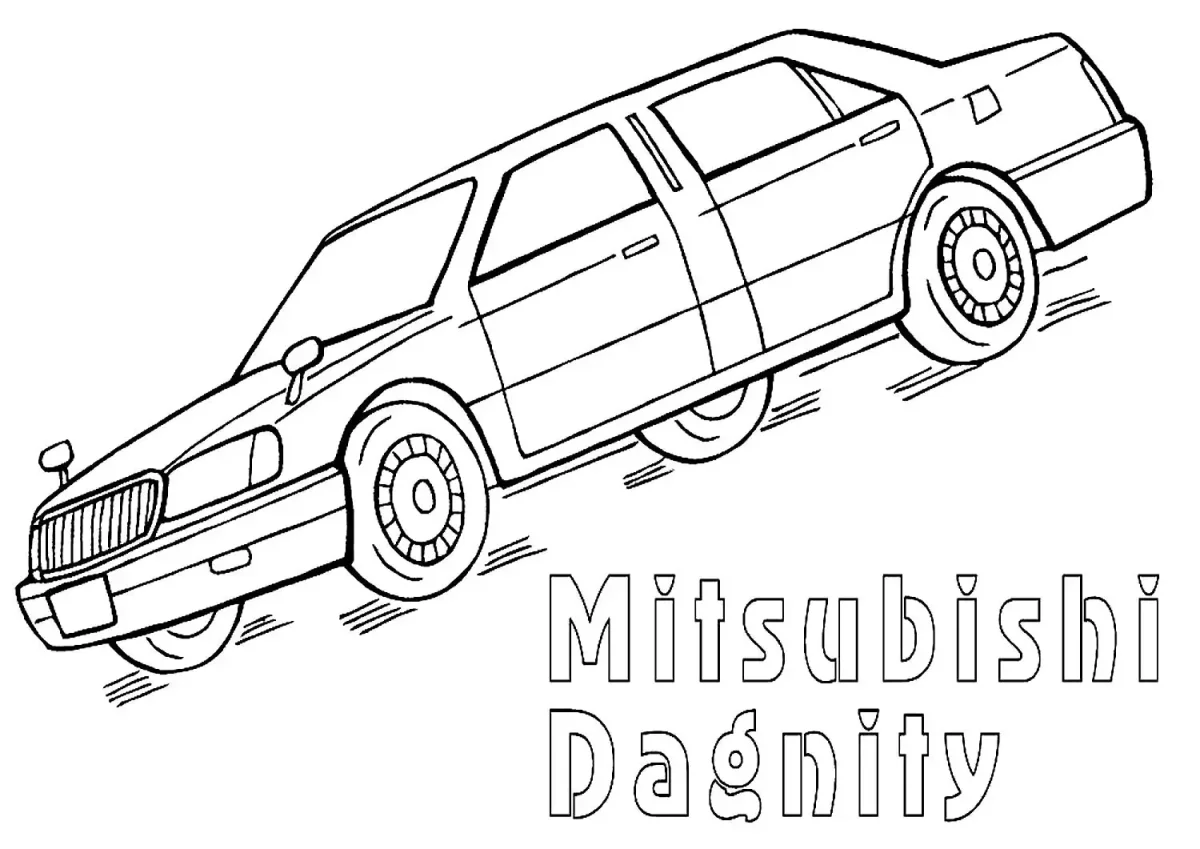 Mitsubishi Lancer EVO drawing