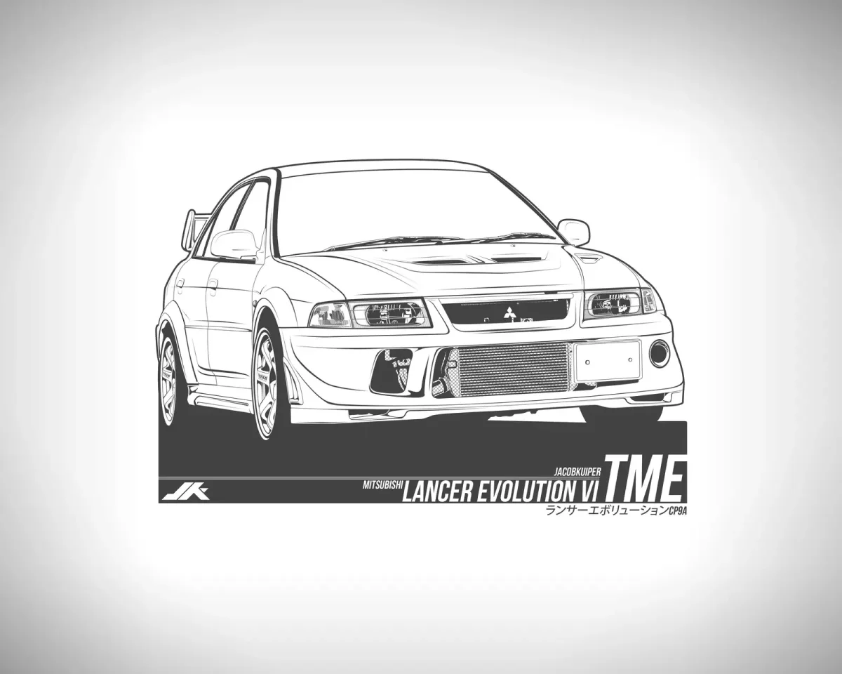 Лансер Эволюшн 5 раскраска