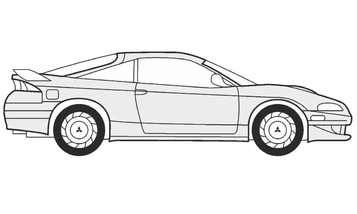 Раскраски машинки Митсубиси Аутлендер