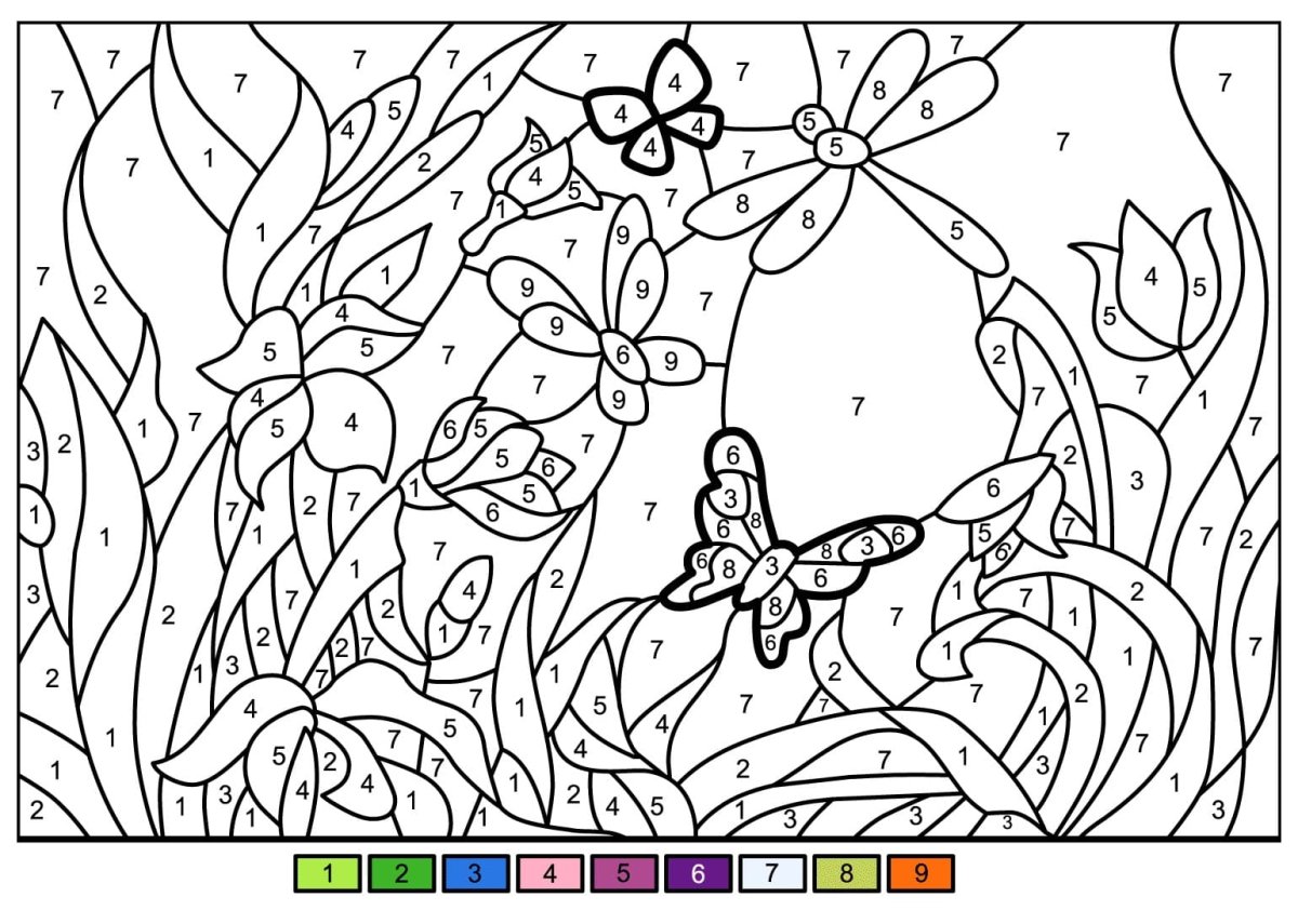 Цветы. Раскраска