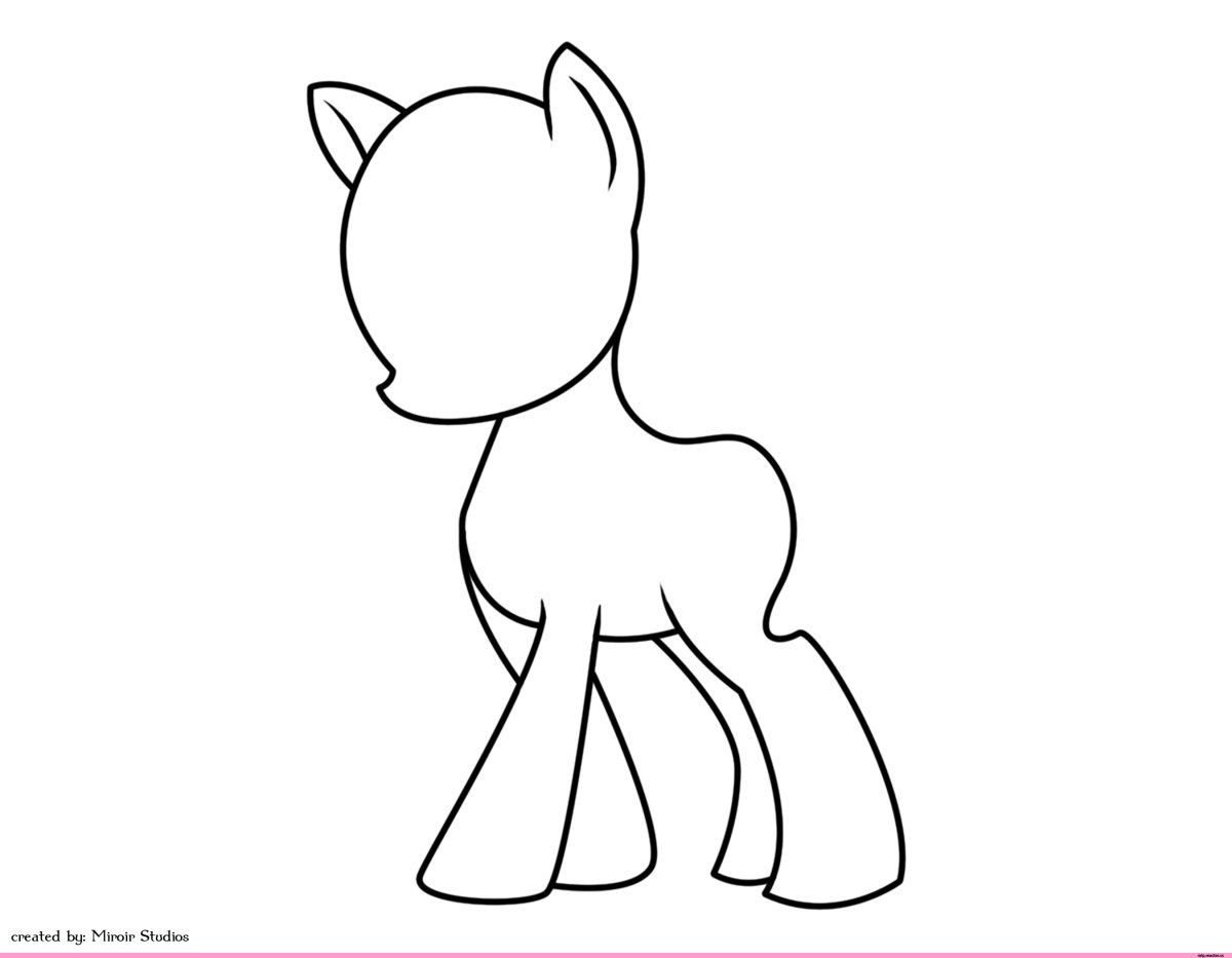 Раскраски милые пони Радуга Дэш