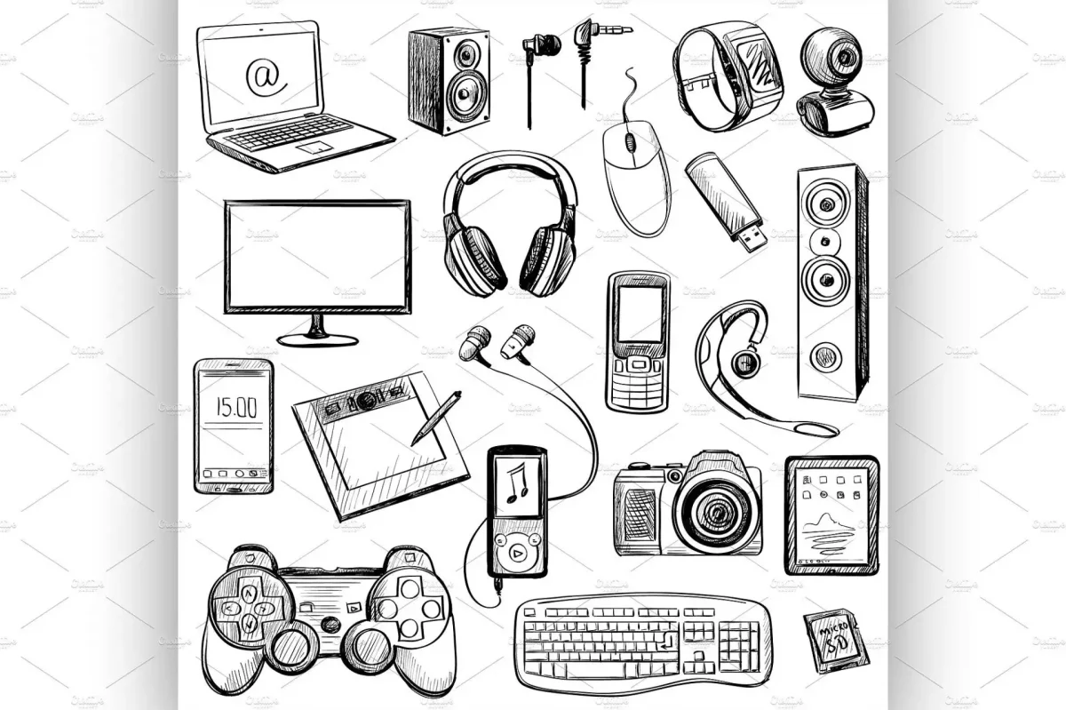 Гаджеты рисунок