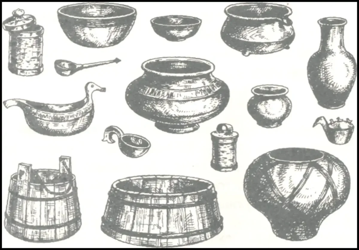 Чертеж деревянной прялки