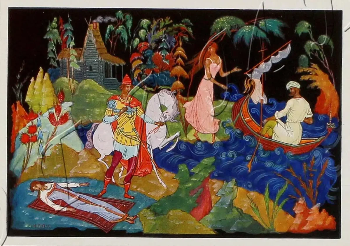 Пушкин Руслан и Людмила Палех