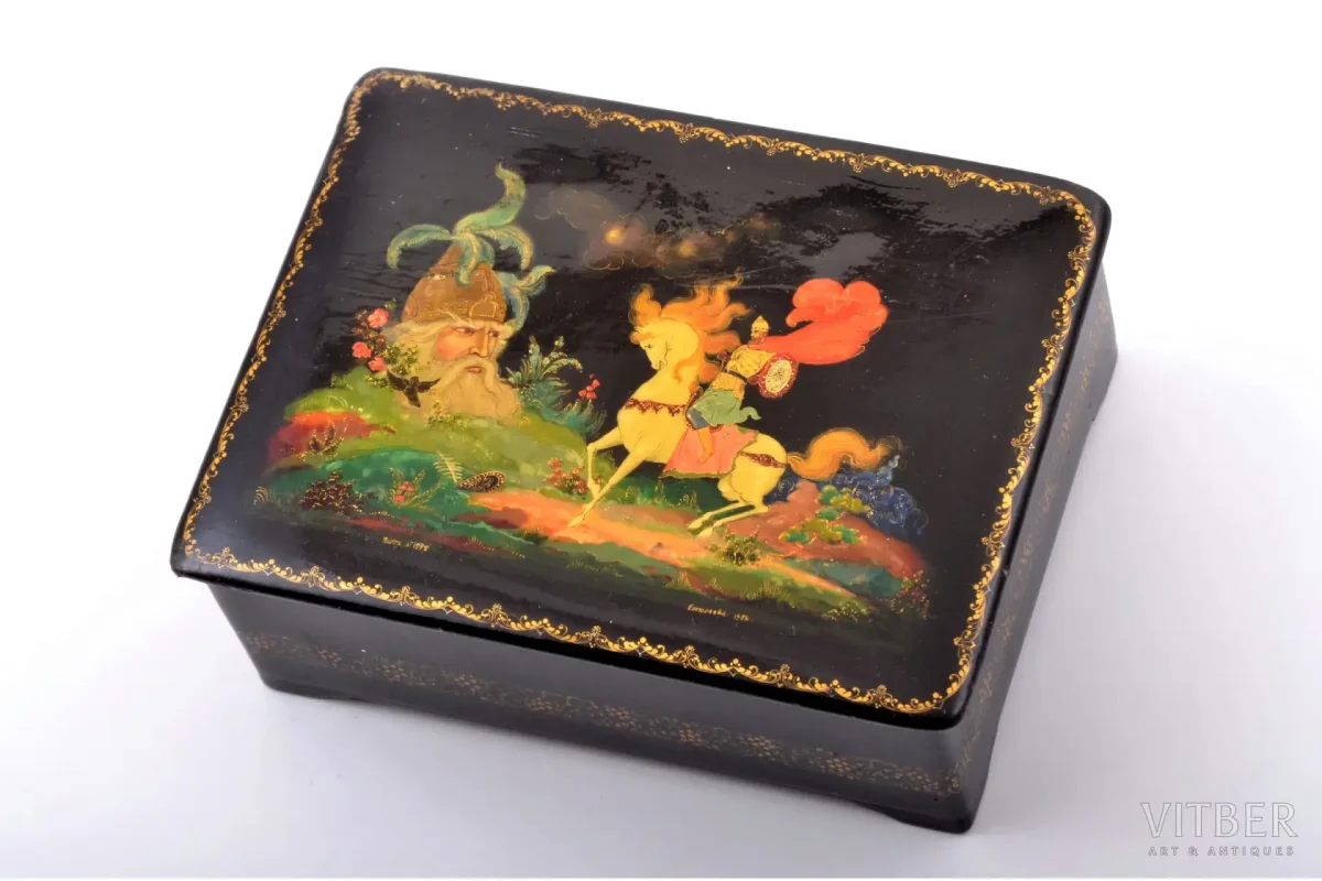 Декоративные тарелки Палех русские сказки