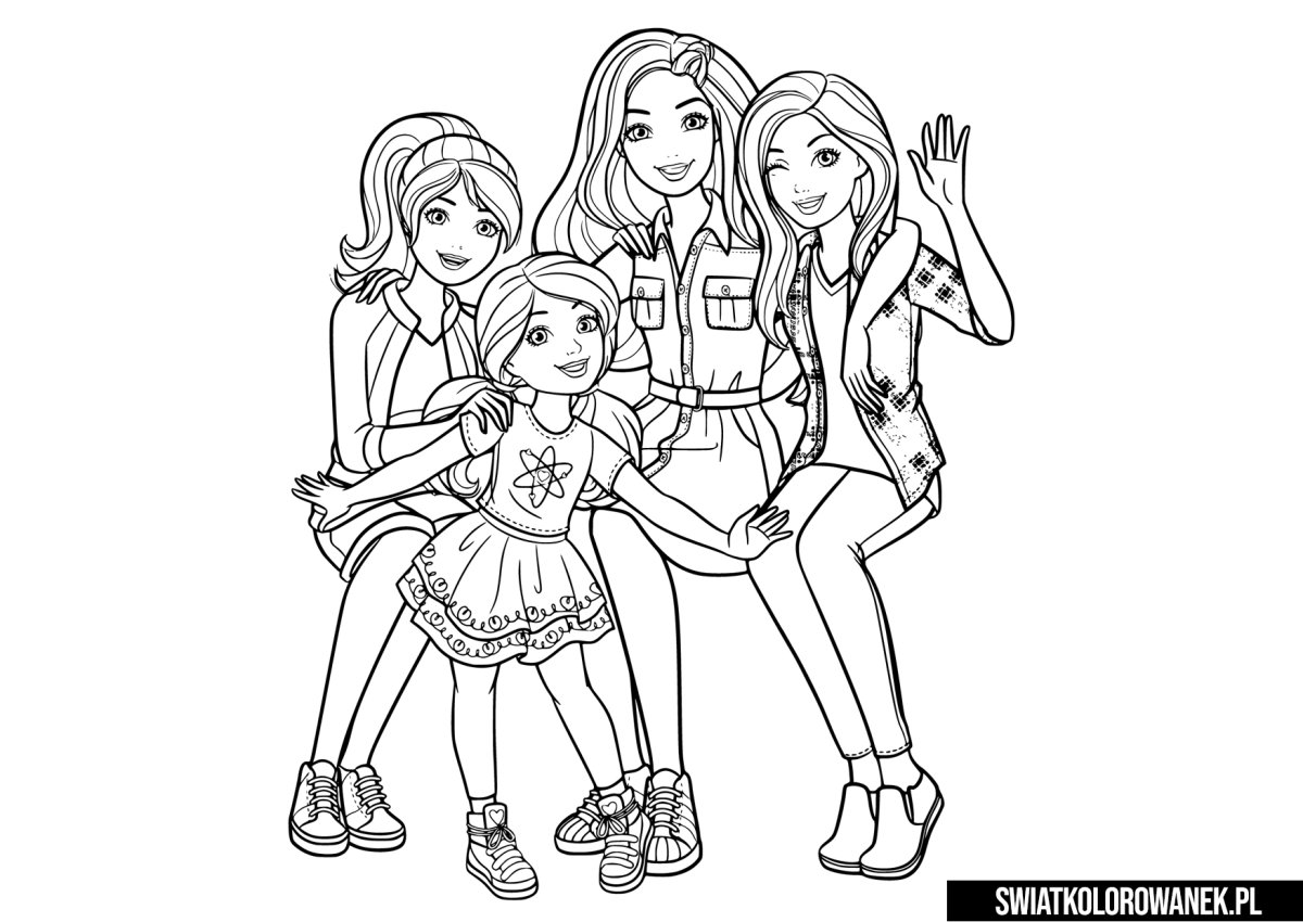 Раскраска. Барби