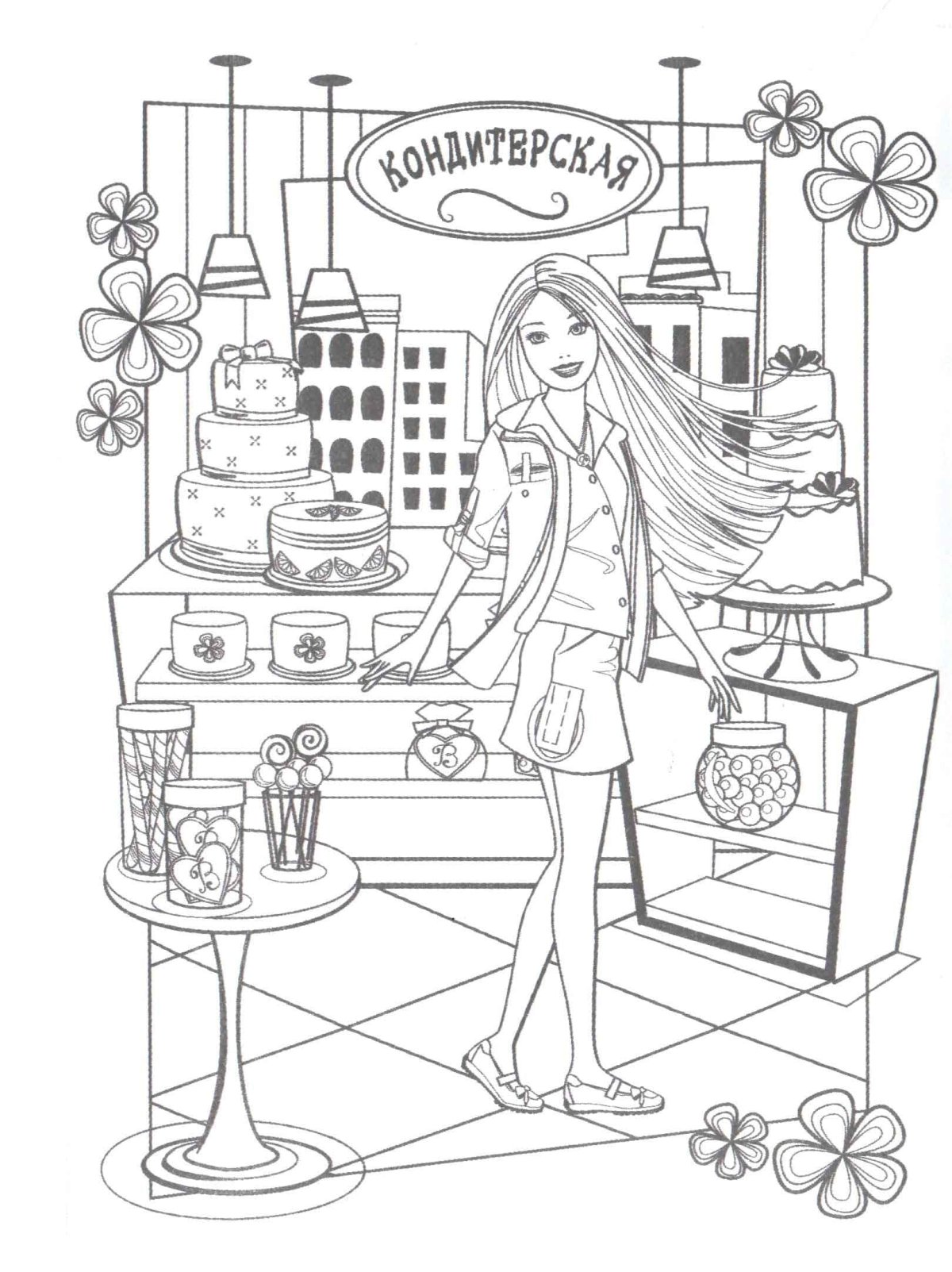 Куклы Барби черно белые