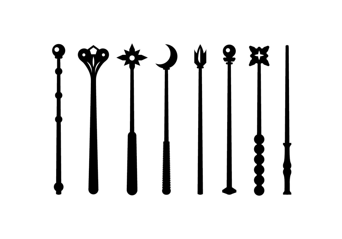 Волшебная палочка силуэт