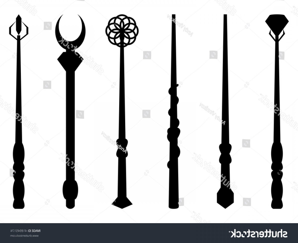 Волшебная палочка черно белая