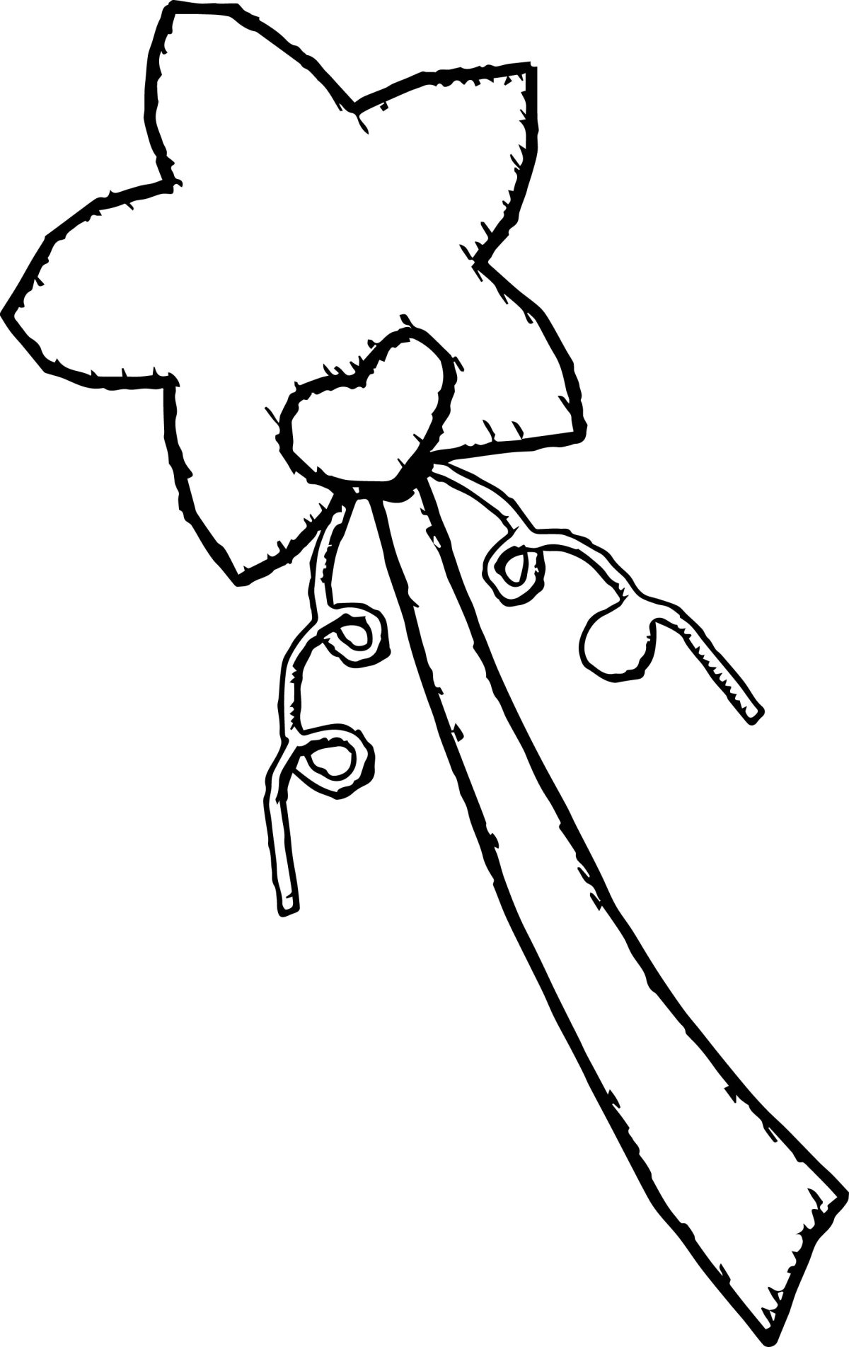 Разукрашка Волшебная палочка