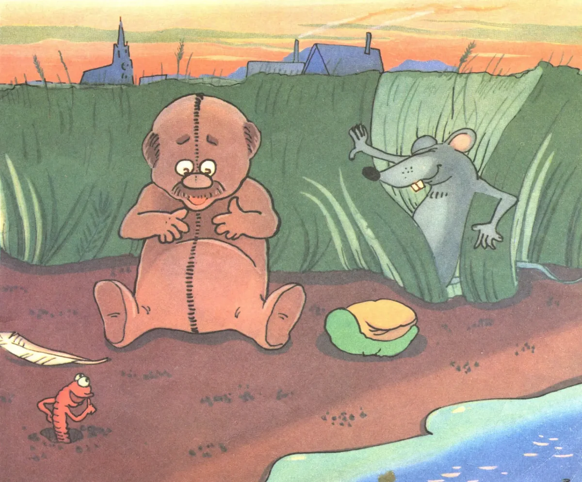 Соломинка уголь и Боб братья Гримм