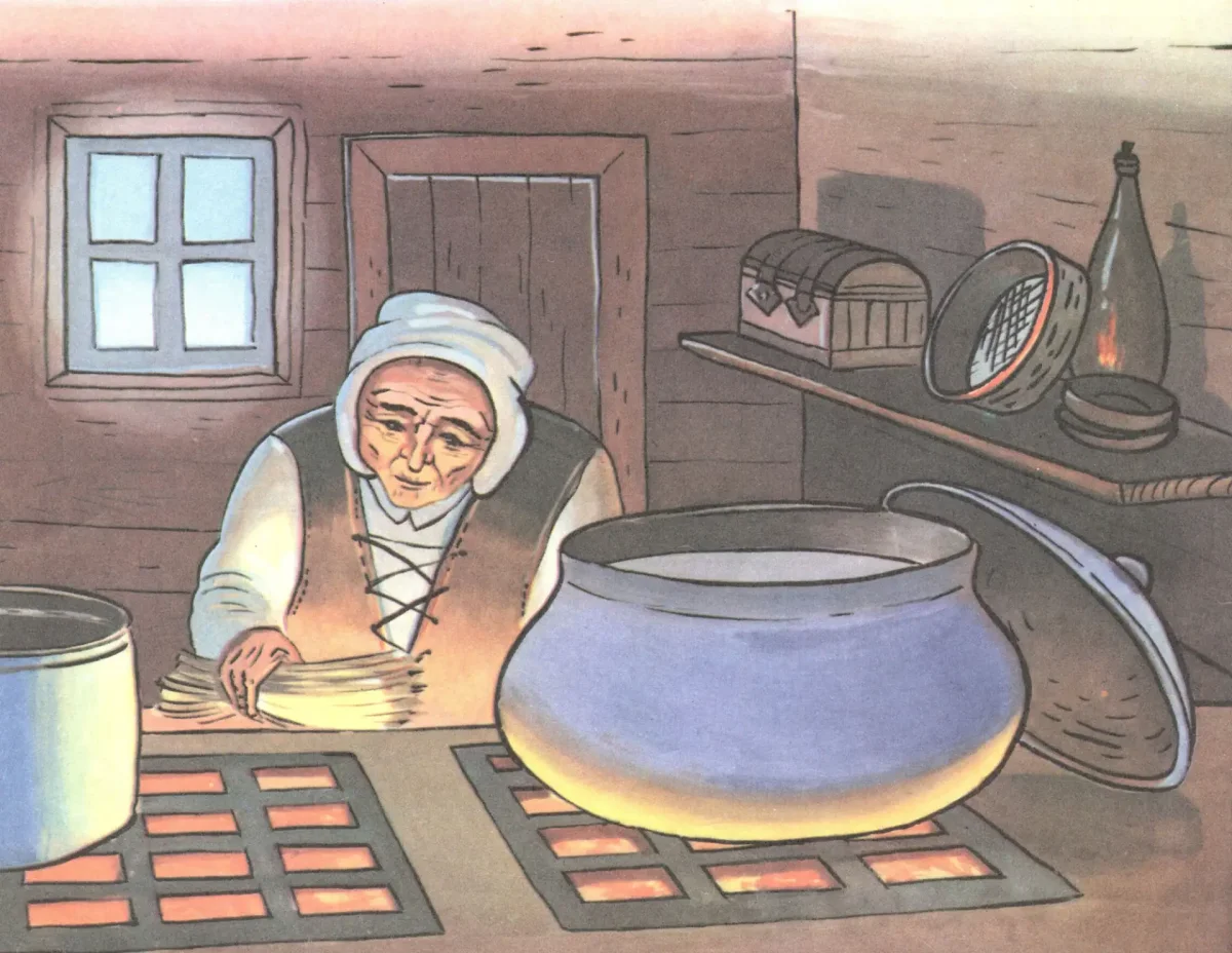 Соломинка Уголек и Боб братья Гримм