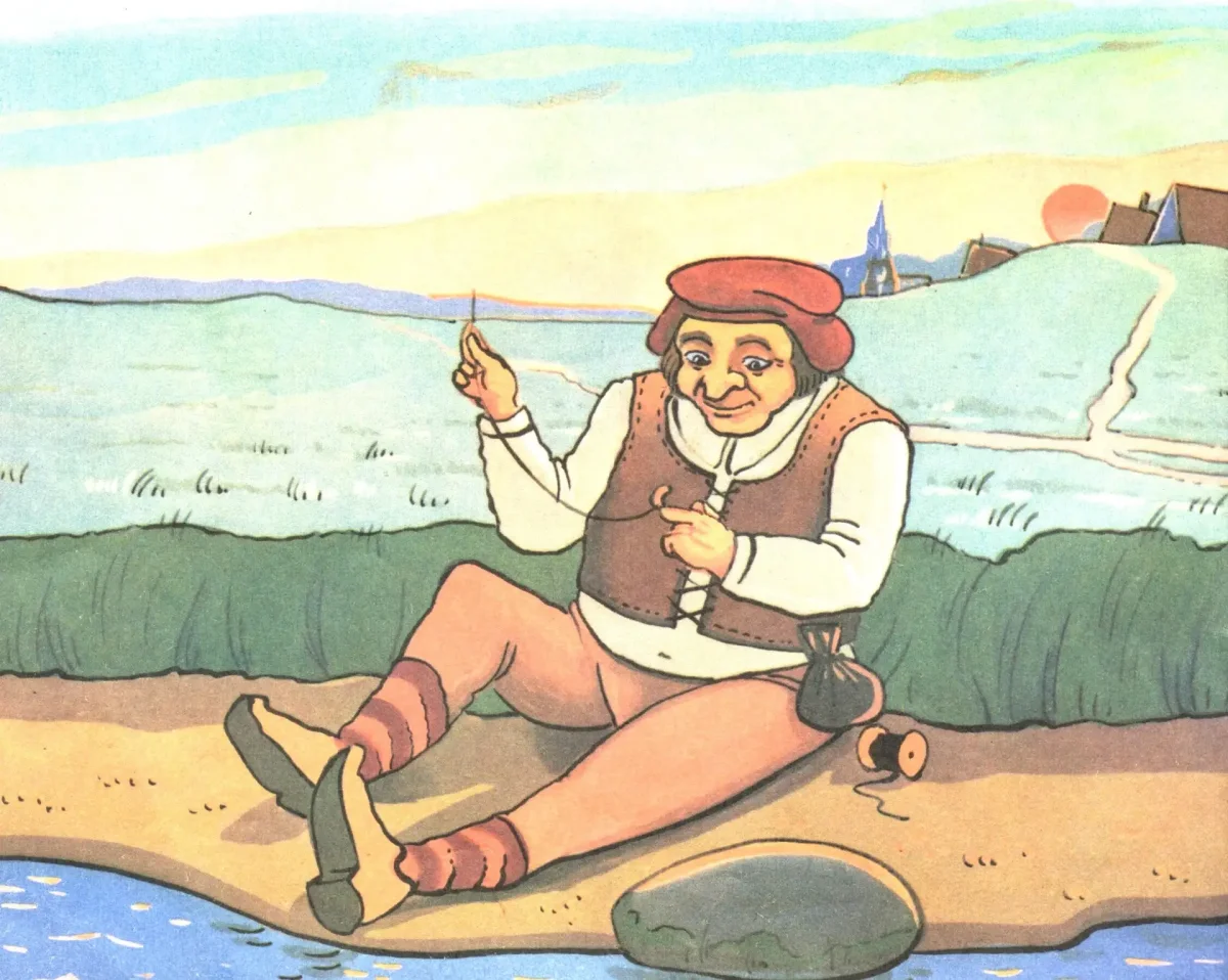 Сказка братьев Гримм соломинка Уголек и Боб