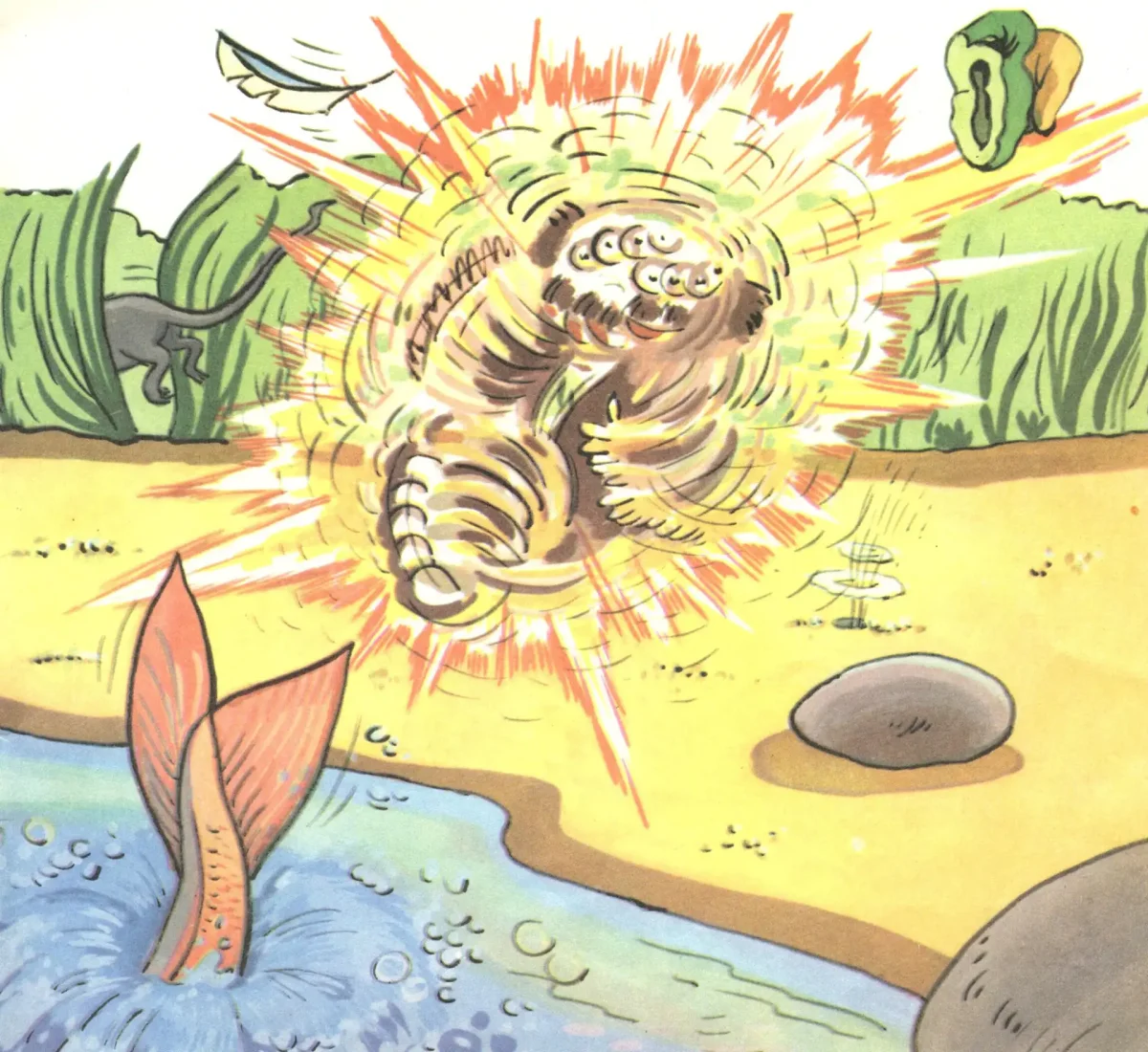 Соломинка Уголек и Боб братья Гримм