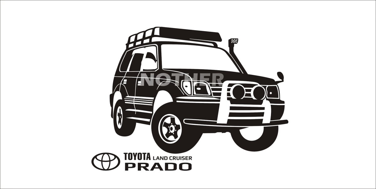 Toyota Land Cruiser Prado вектор