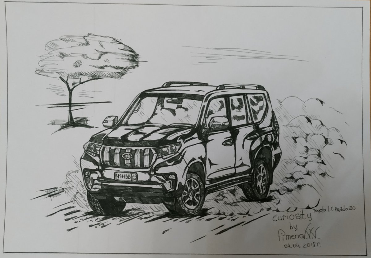 Land Cruiser Prado 150 рисунок