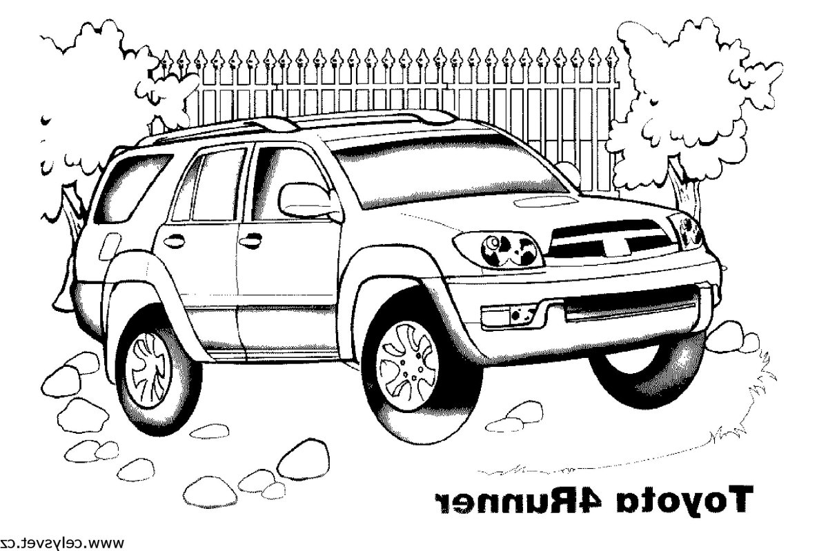Машинка Тойота ленд Крузер раскраска для мальчиков