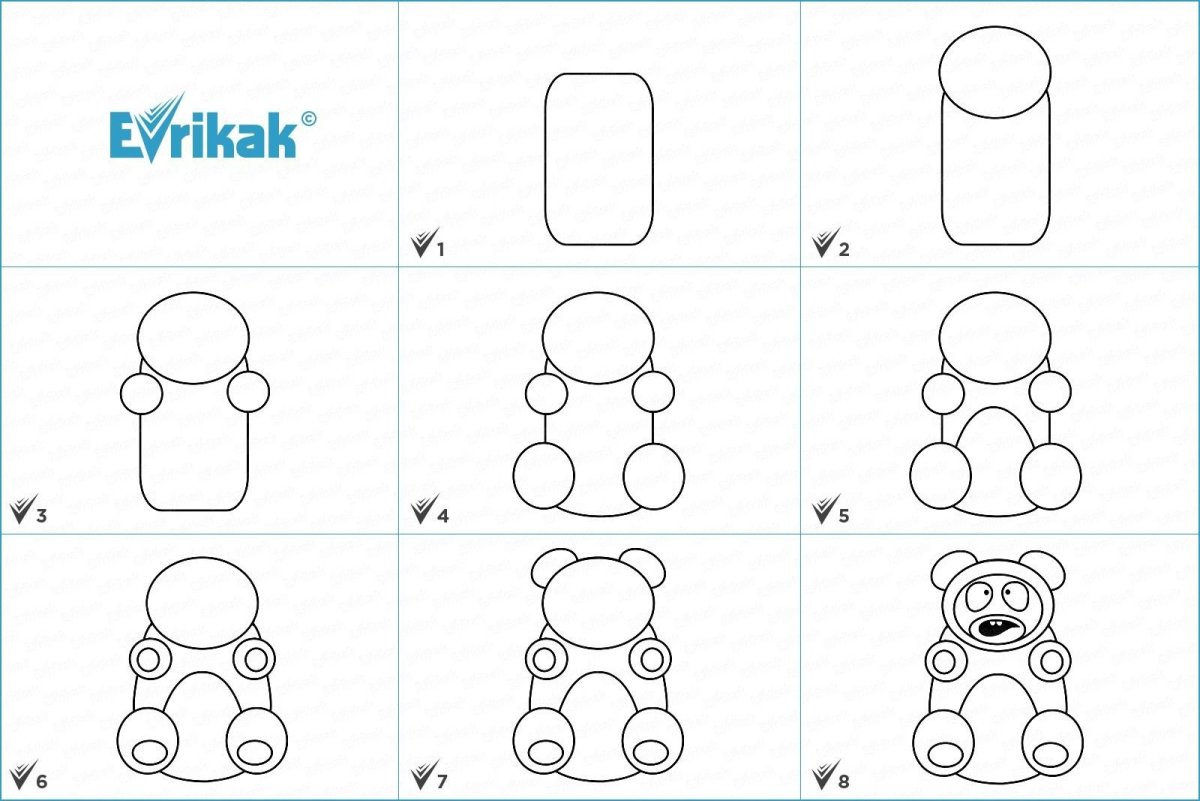 Мишка Валера раскраска