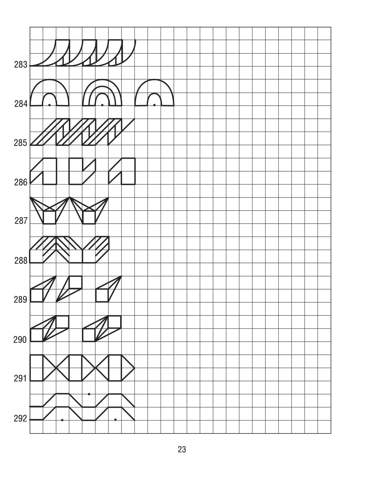 Узоры по клеточкам