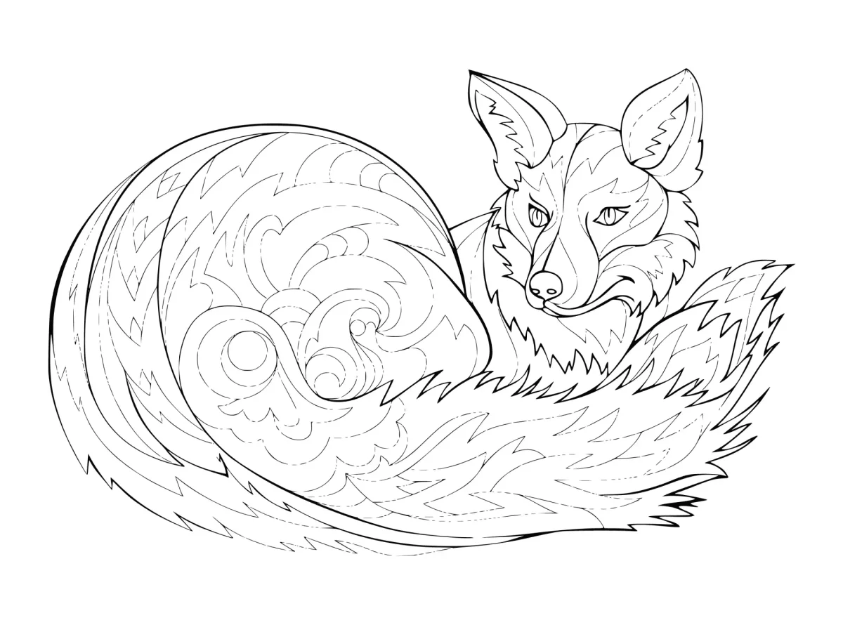 Эскиз волка для выжигания по дереву