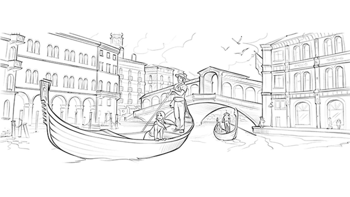 Италия Колизей нарисованный