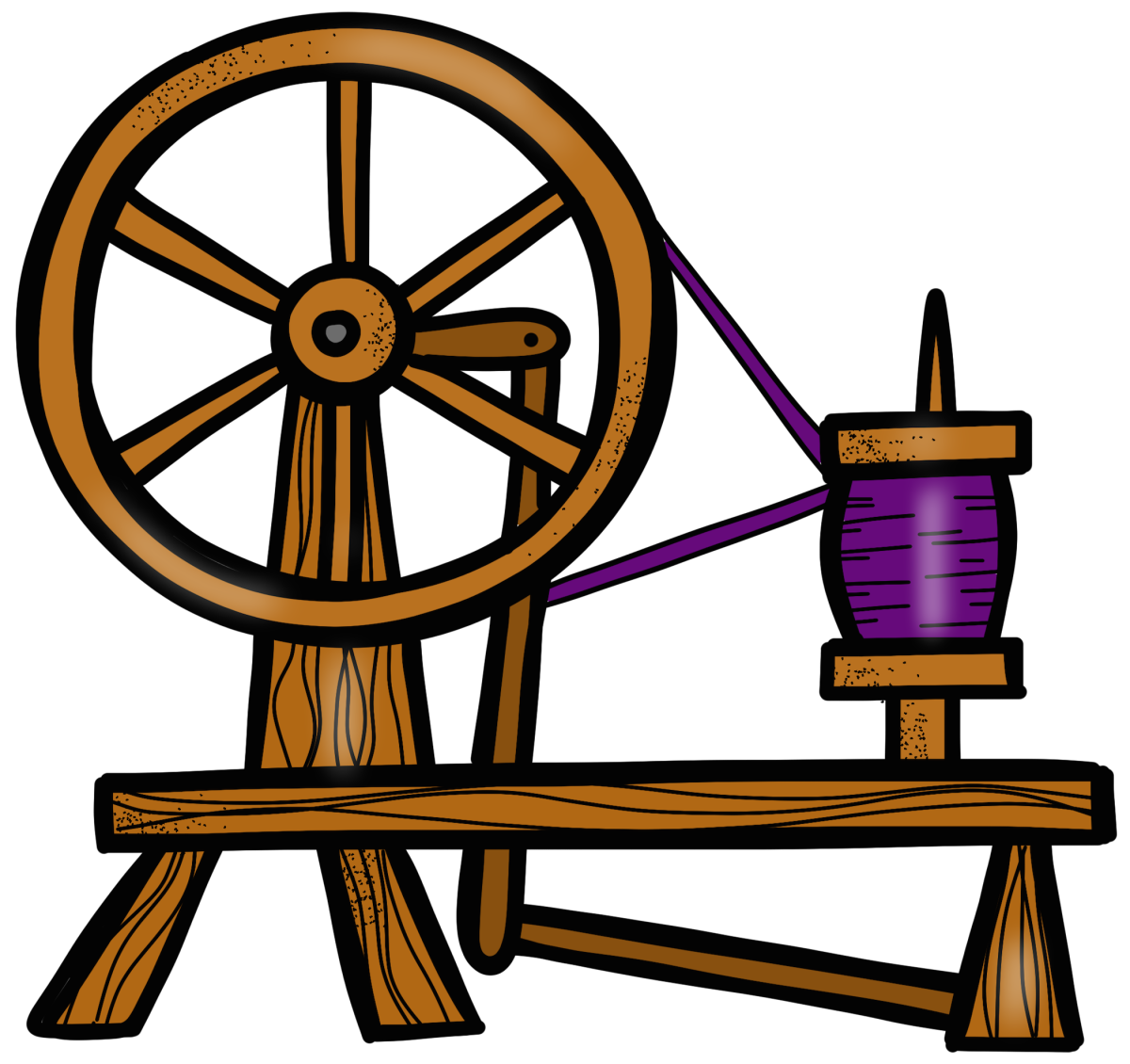 Прялка вектор