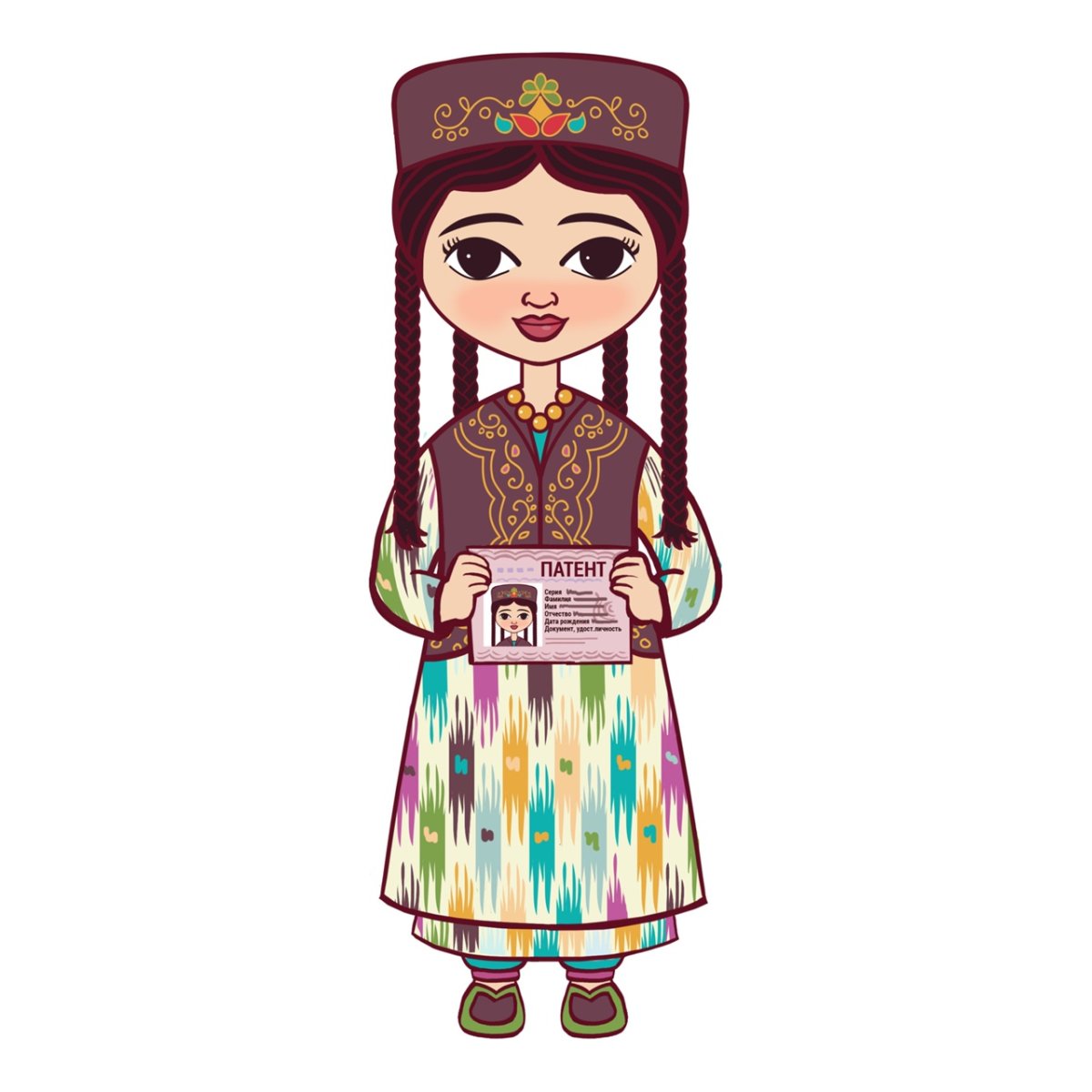 Узбекские национальные рисунки