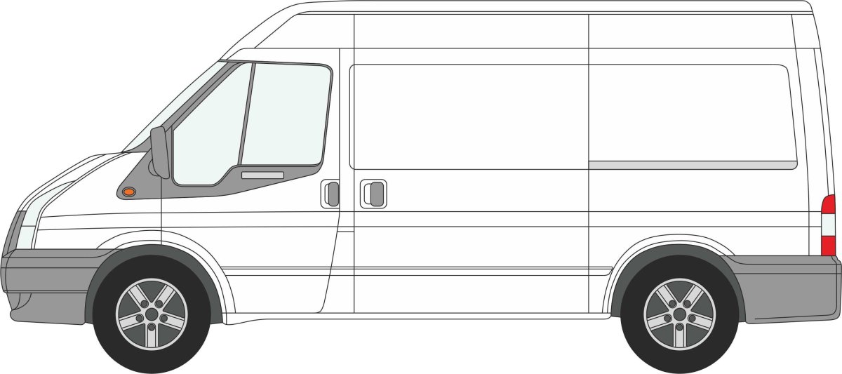 Ford Transit Box 2006 vector