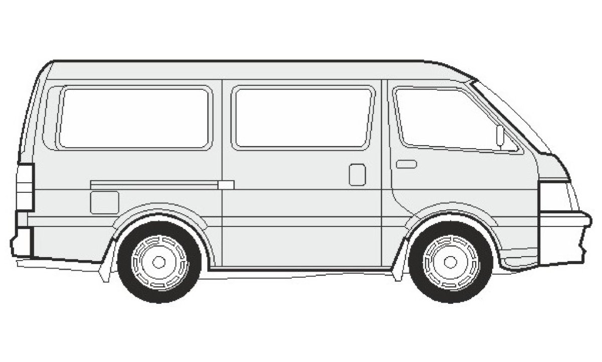 Toyota Hiace вид сбоку