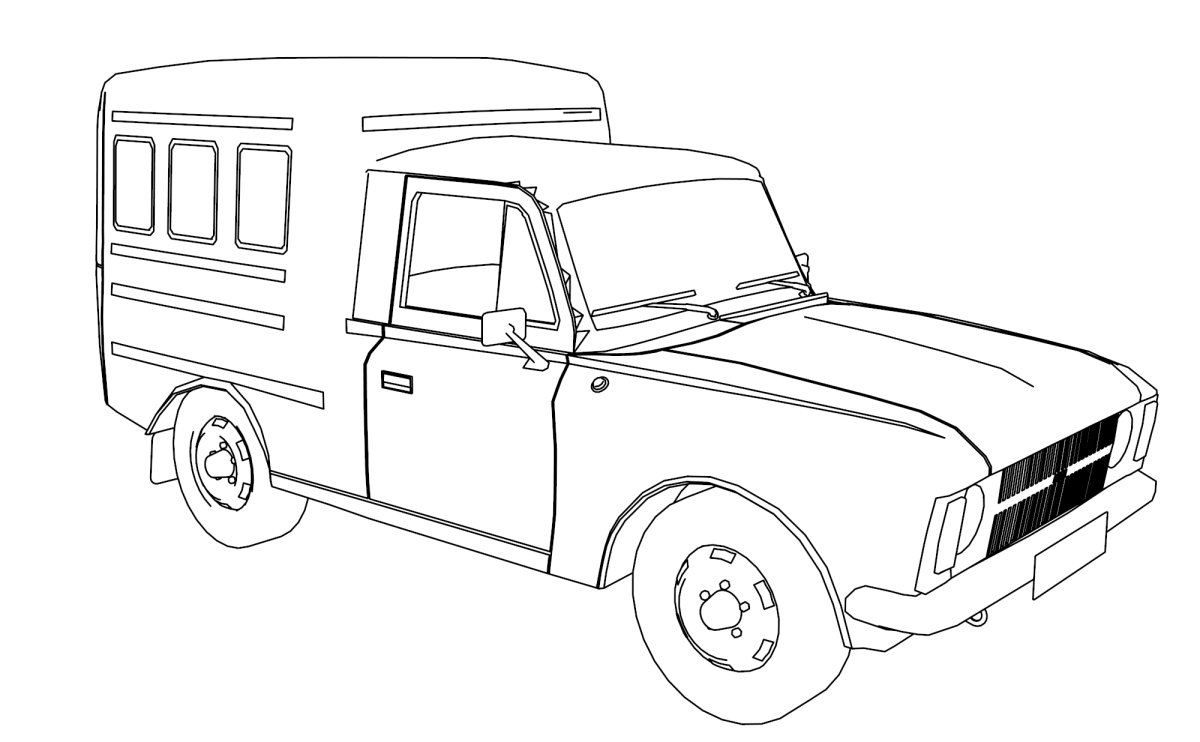 Раскраска Москвич