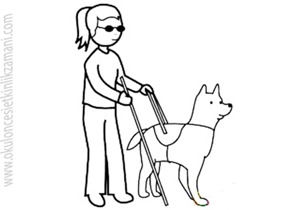 Дети инвалиды раскраска