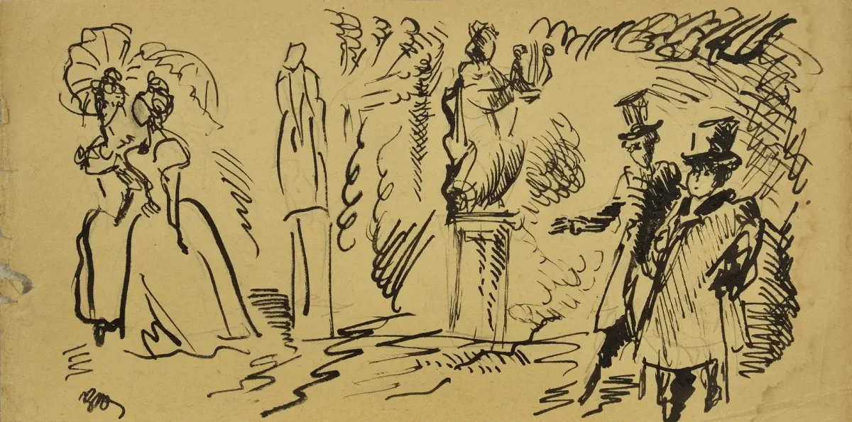 Зарисовки Пушкина к своим сказкам