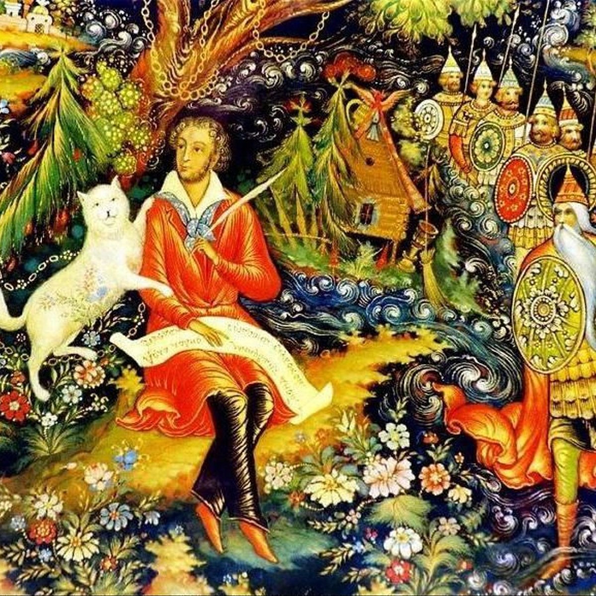 Палехская роспись царь Салтан
