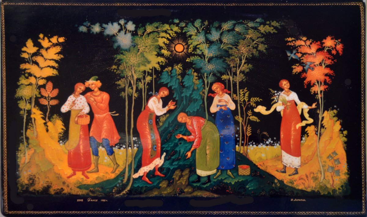 Палехская роспись Добрыня