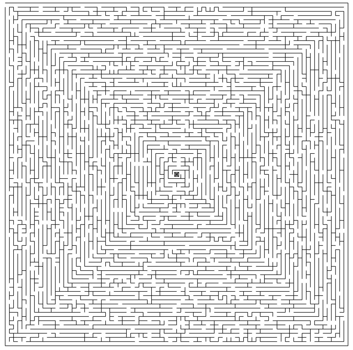 Лабиринт сложный