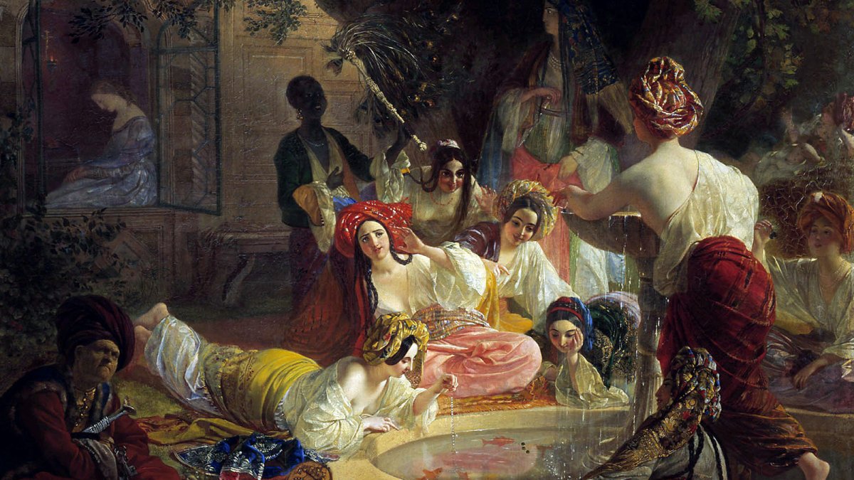 Брюллов Бахчисарайский фонтан картина