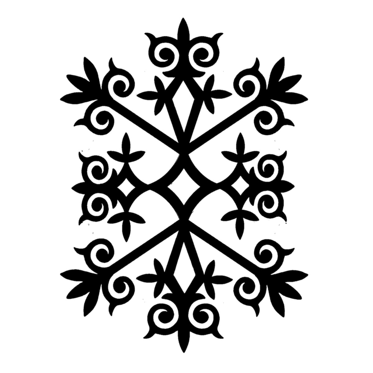 Кыргызский орнамент угловой