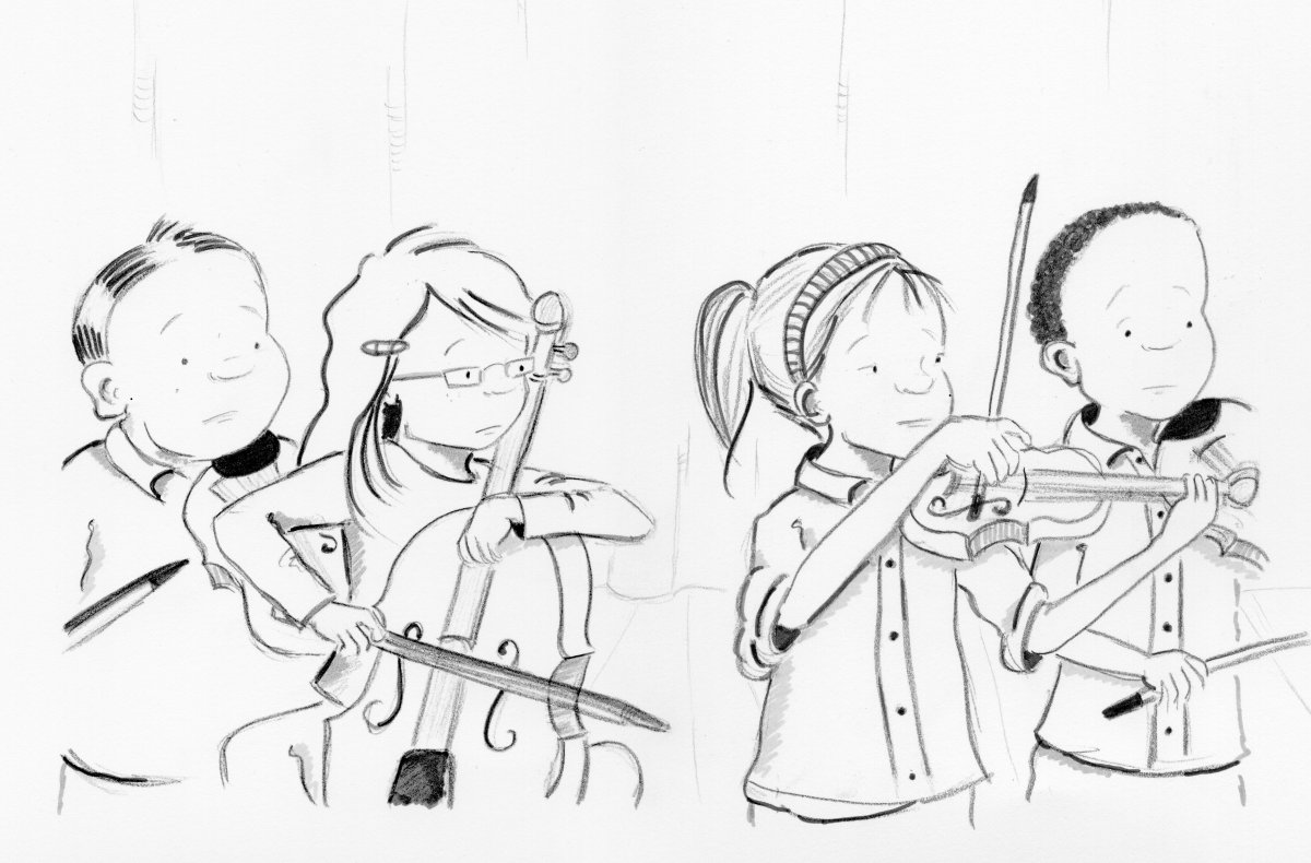 Камерный оркестр силуэты