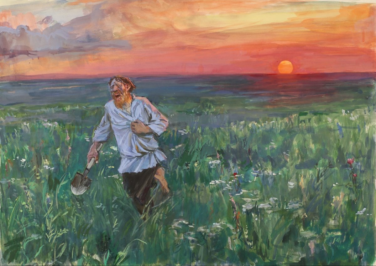 Сенокос в зарисовках