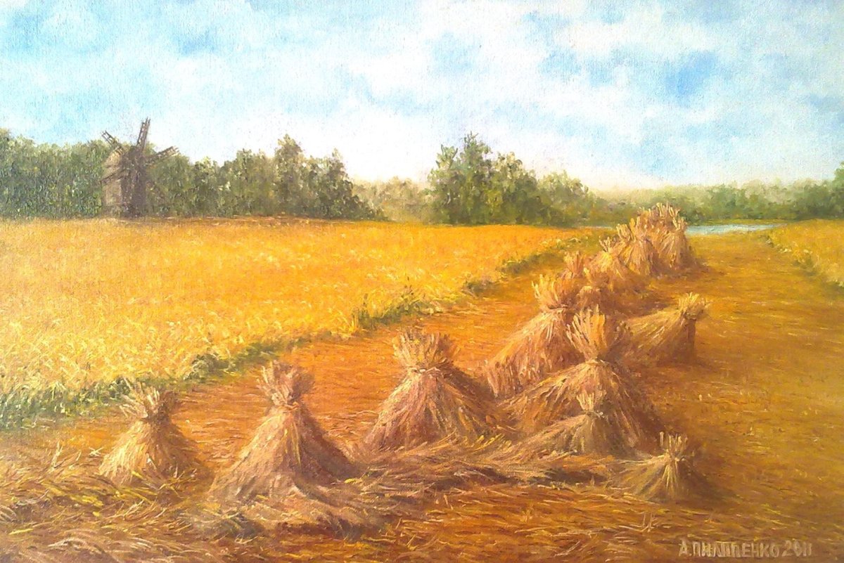 Сенокос картина Сычкова