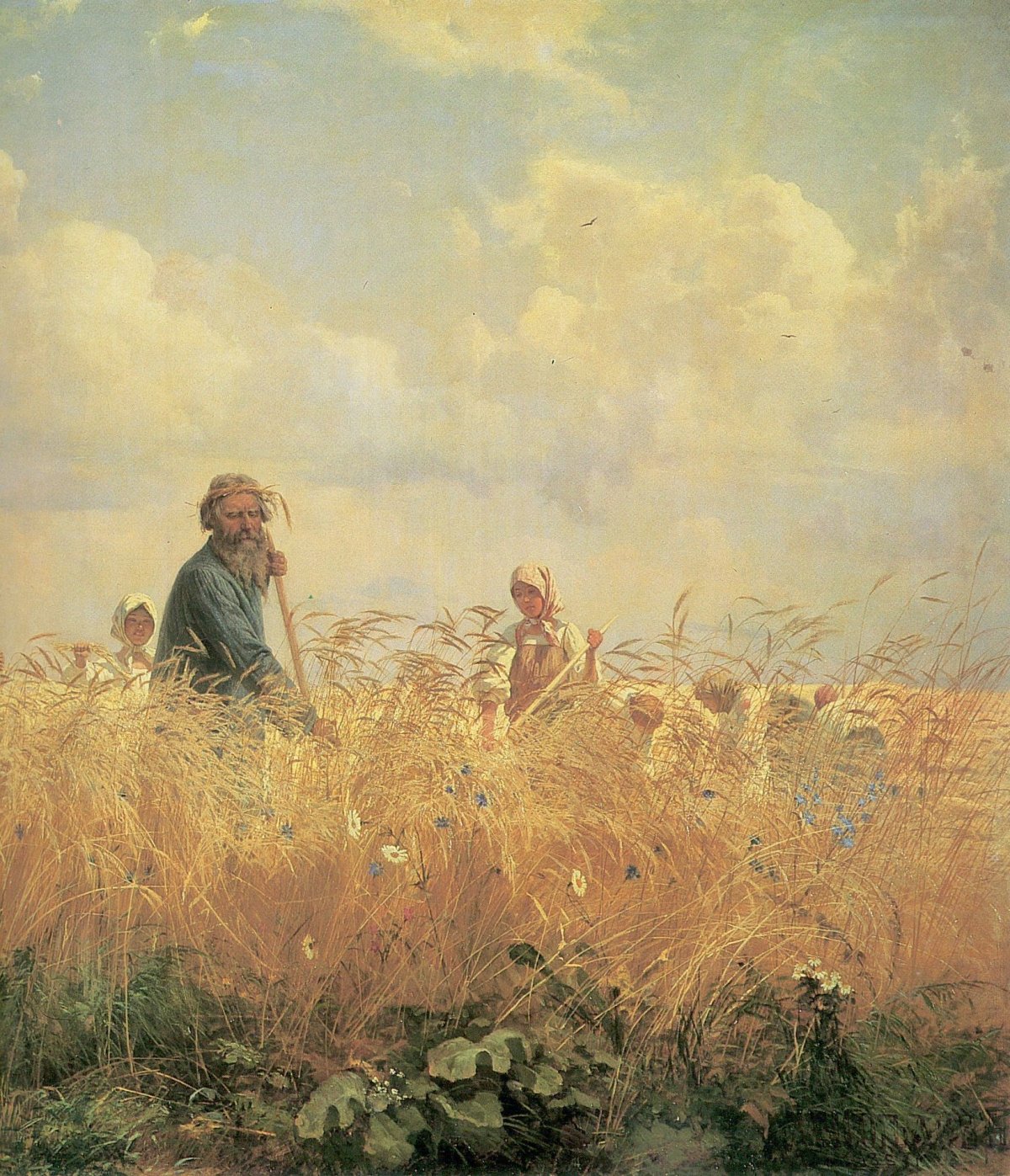 Дети на сенокосе