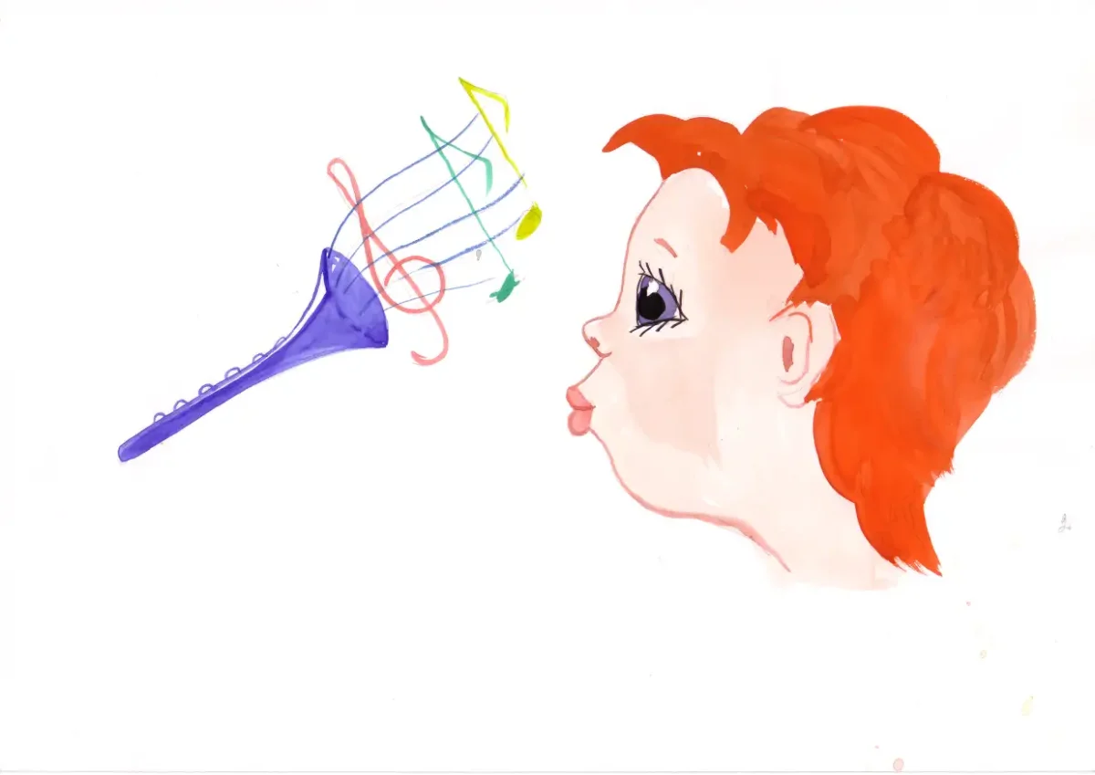 Артикуляционное упражнение трубочка