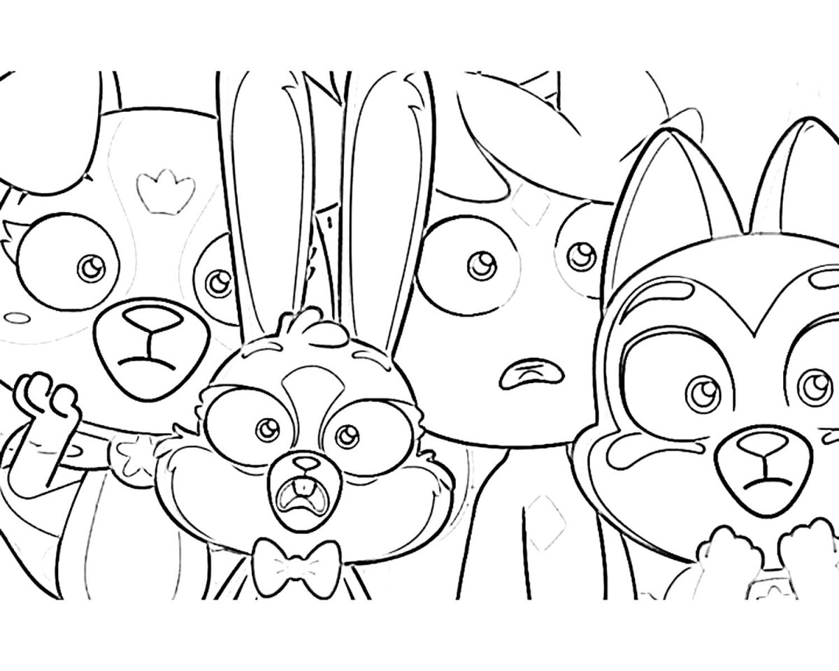 Раскраска котики меджики