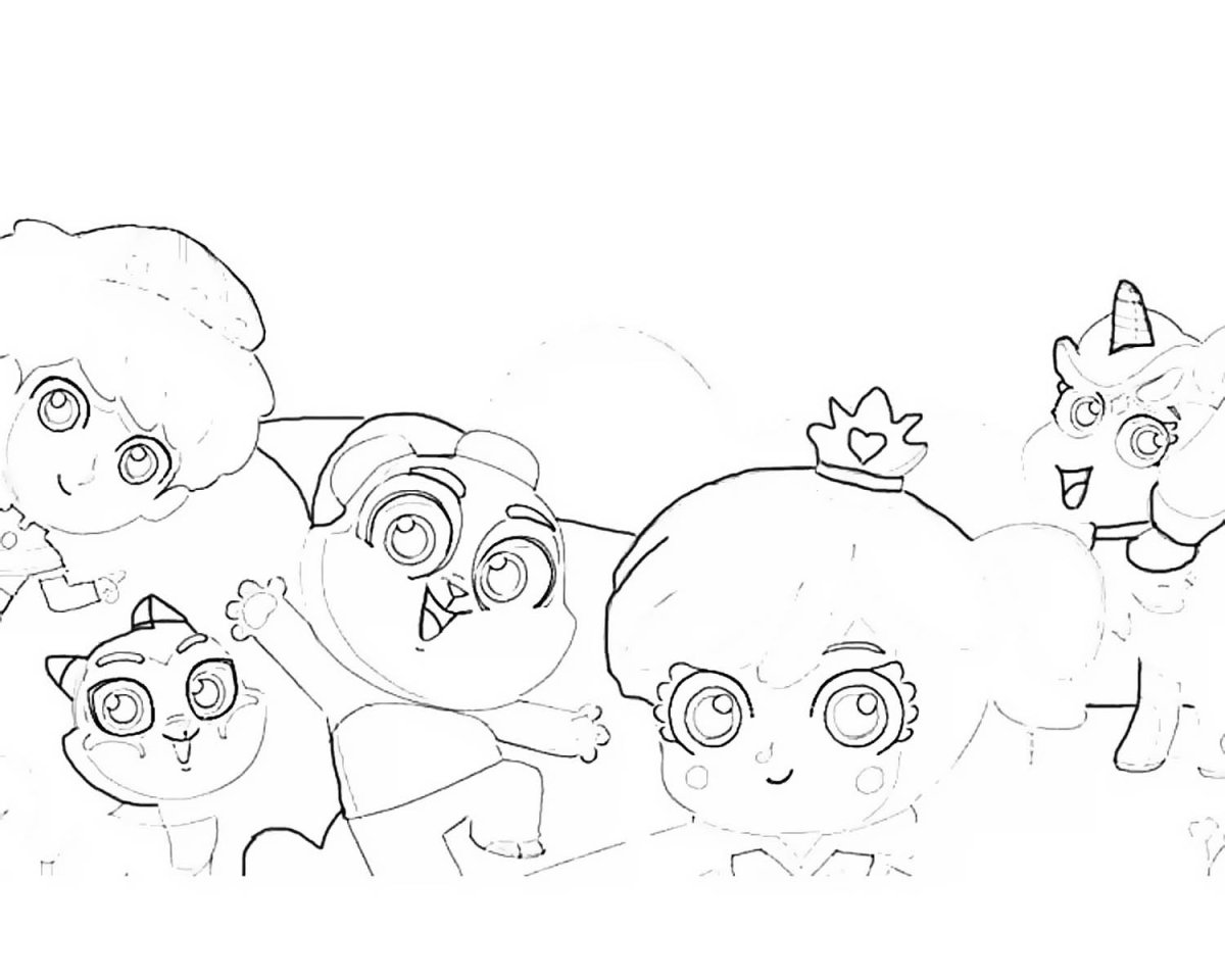 Маджики раскраска