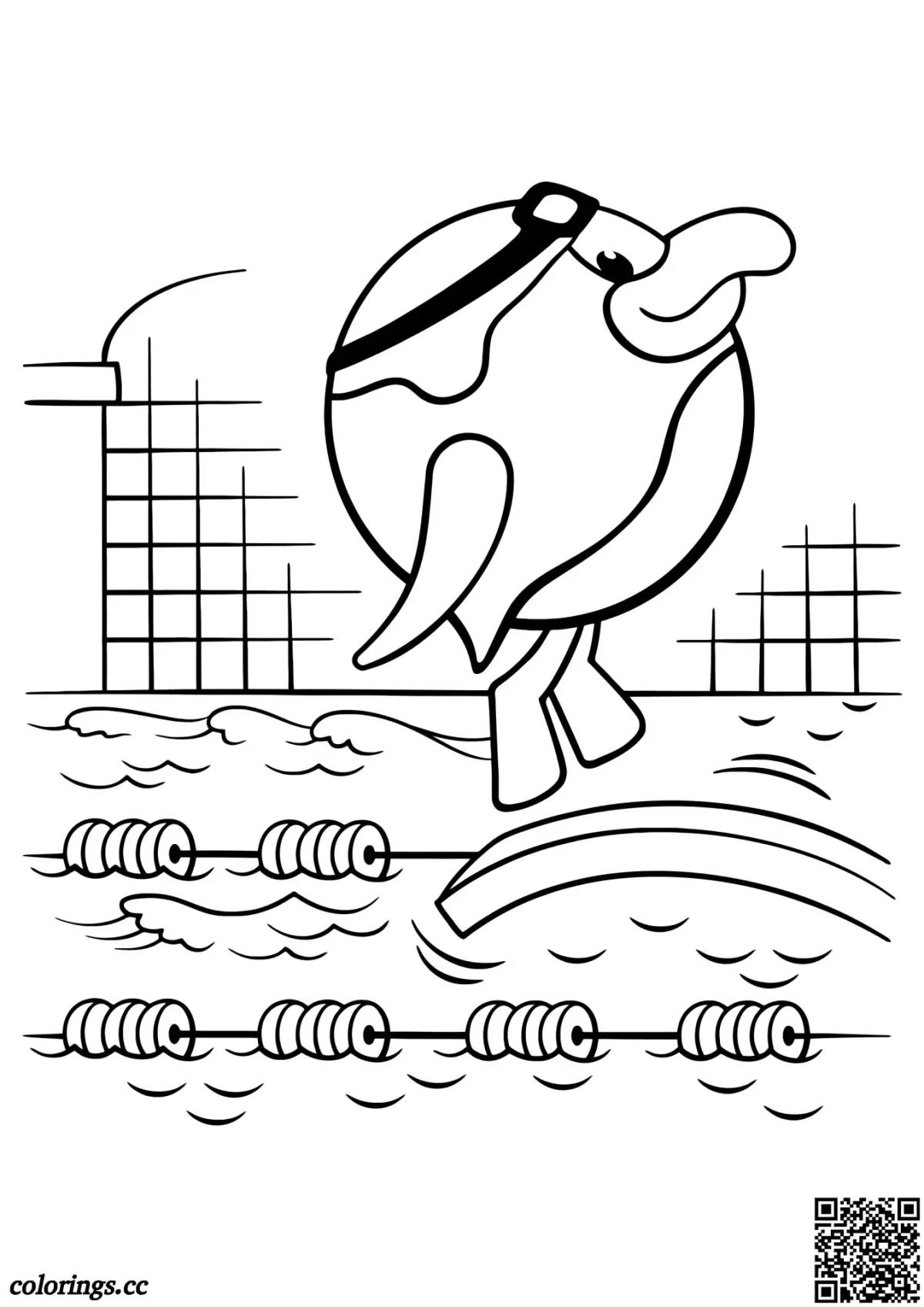 Раскраска Смешарики пин