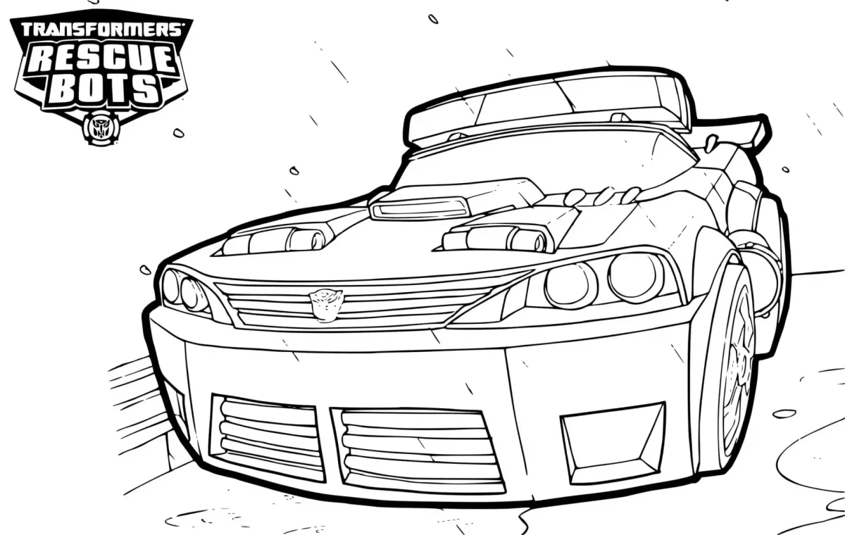 Раскраски полицейские машины Автоботы