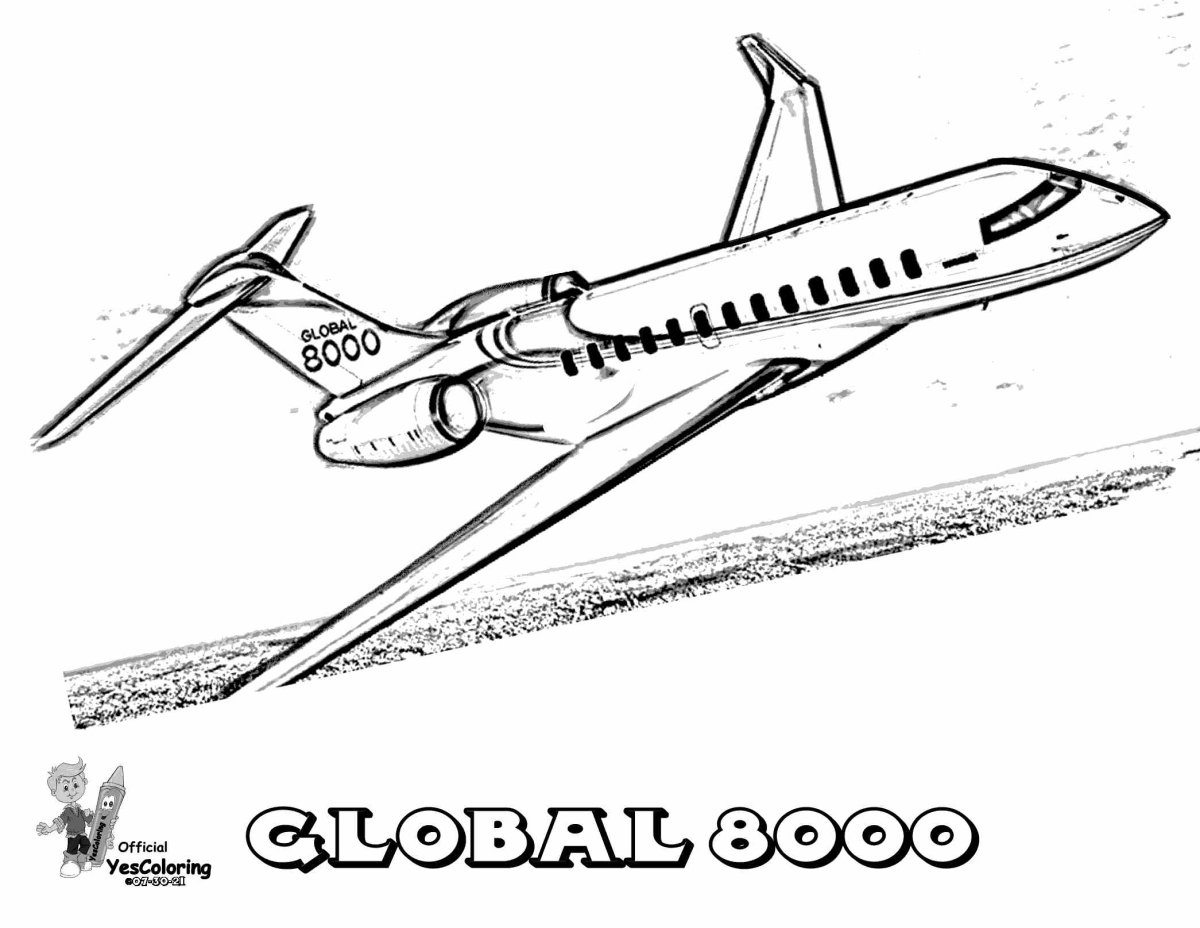 Пассажирский самолёт Боинг 737 раскраска