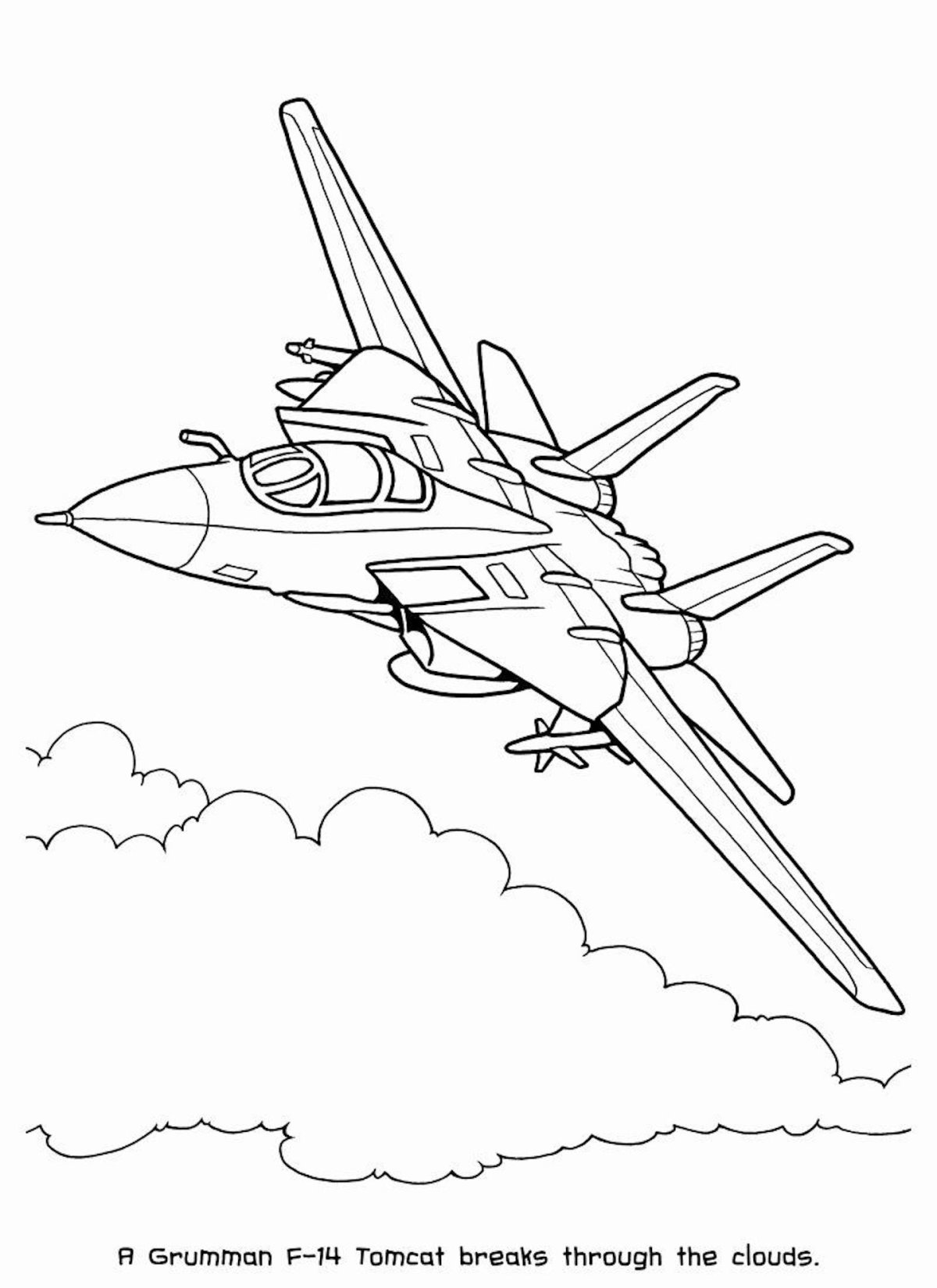 Раскраска самолет Боинг 747